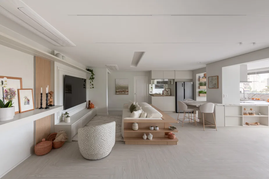 Ambiente amplo e funcional projetado pela MIS Arquitetura